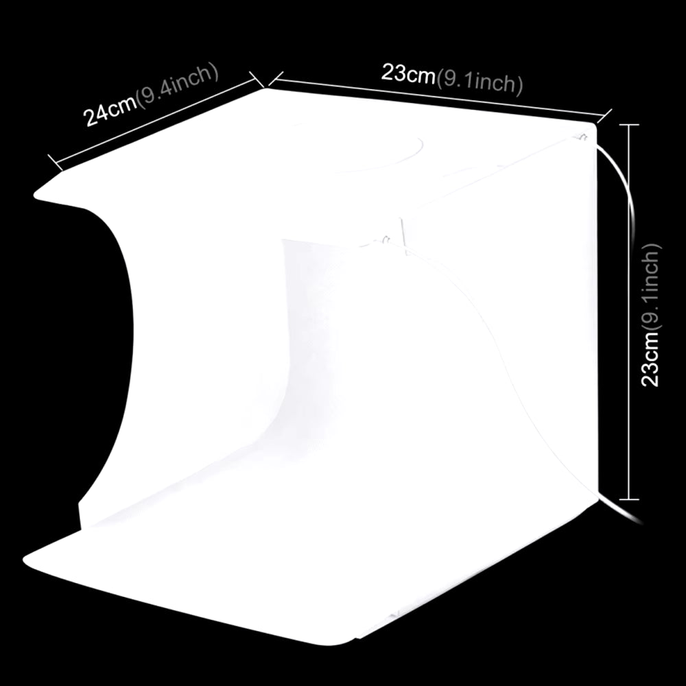 PULUZ Dual Light Lightbox Mini 40Pcs LED Light Room Foliding Photography Lighting Softbox Tent Photobooth Backdrop USB Cube Box